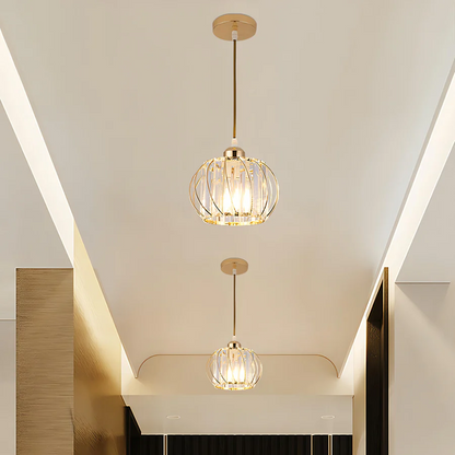 BowLift | Pendant Light Black Glass Globe Ceiling Fixture