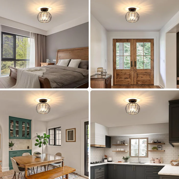 BowLift | Pendant Light Black Glass Globe Ceiling Fixture