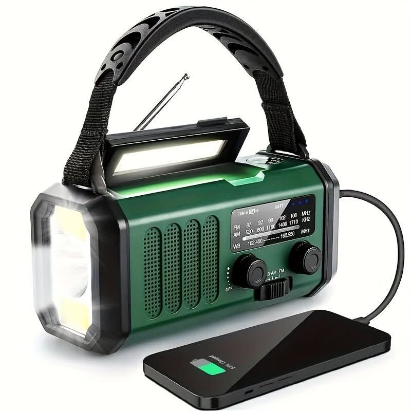 Skanto | All-in-One Emergency Radio with Flashlight and USB Charging