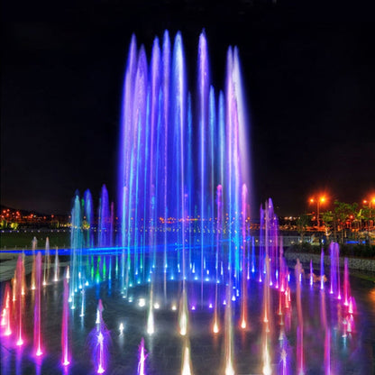 BowLift | 18W Landscape Colored Color Change Ring LED Stainless Steel Underwater Fountain Light (Colorful)
