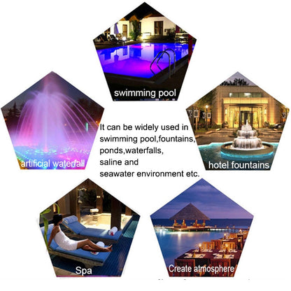 BowLift | 18W LED Stainless Steel Wall Mounted Pool Light Landscape Underwater Light (Colorful Light)