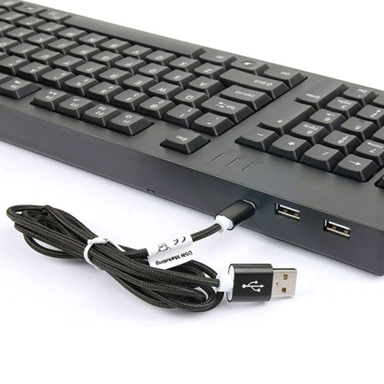 BowLift | Wired USB Left-Handed Keyboard with Dual HUB Function (Black)