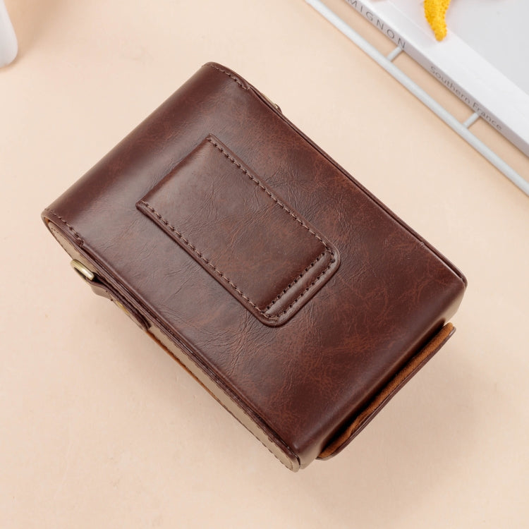 Skanto | For FUJIFILM X100VI Full Leather Camera Case with Strap (Coffee)