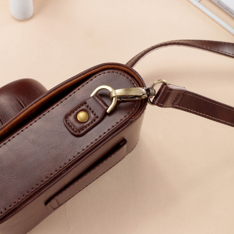 Skanto | For FUJIFILM X100VI Full Leather Camera Case with Strap (Coffee)