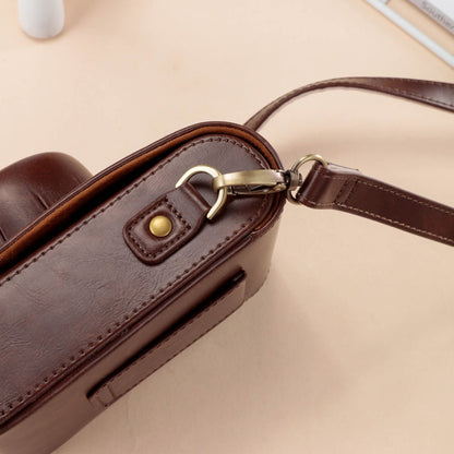Skanto | For FUJIFILM X100VI Full Leather Camera Case with Strap (Coffee)