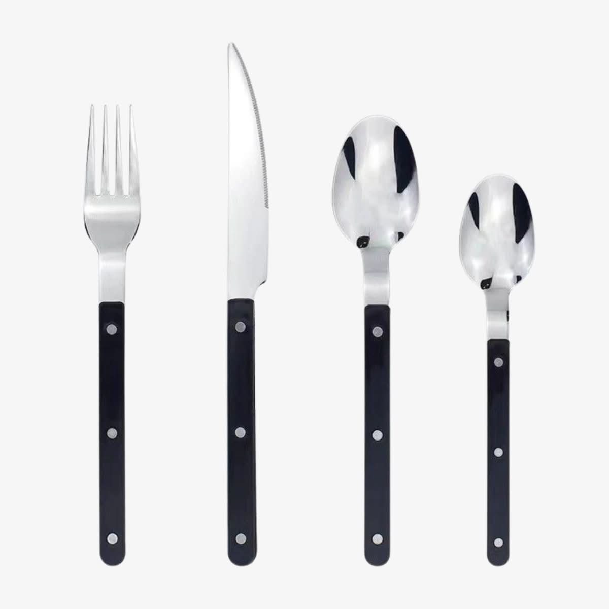 Skanto | 24-Piece Stainless Steel Cutlery Set with Engraving