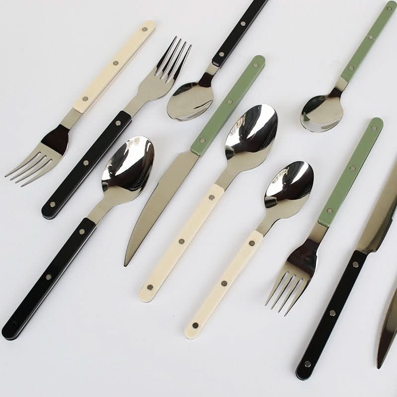 Skanto | 24-Piece Stainless Steel Cutlery Set with Engraving