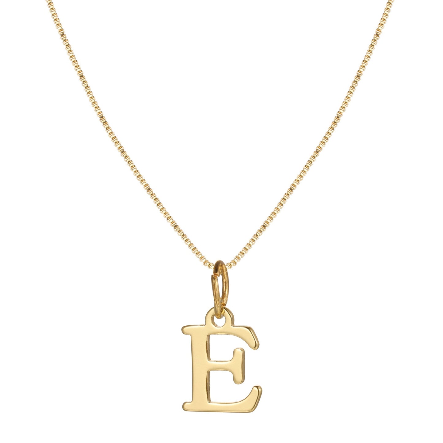Skanto | 14k Minimal Serif Initial Necklace