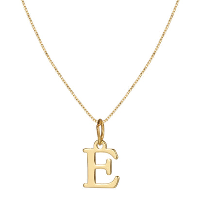 Skanto | 14k Minimal Serif Initial Necklace