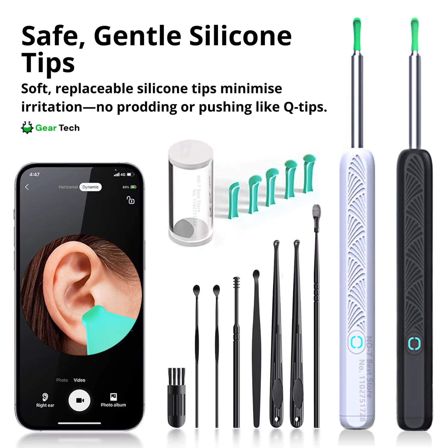 Skanto | EarScope Pro Earwax Removal Kit | High-Definition Camera & LED Light for Safe Home Use