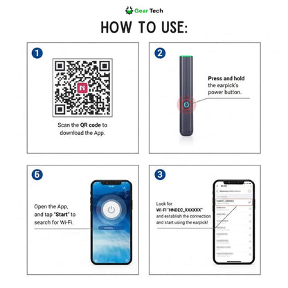 Skanto | EarScope Pro Earwax Removal Kit | High-Definition Camera & LED Light for Safe Home Use