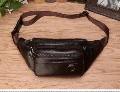 Skanto | Genuine Leather Fanny Pack | Large Capacity, Robust Design & Versatile for Travel and Outdoor Activities