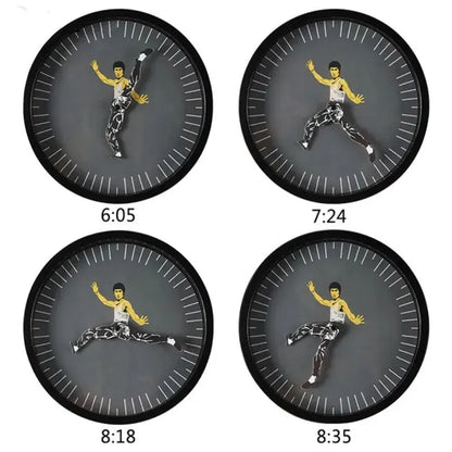 BowLift | Unique Kung Fu Wall Clock – Quiet and stylish