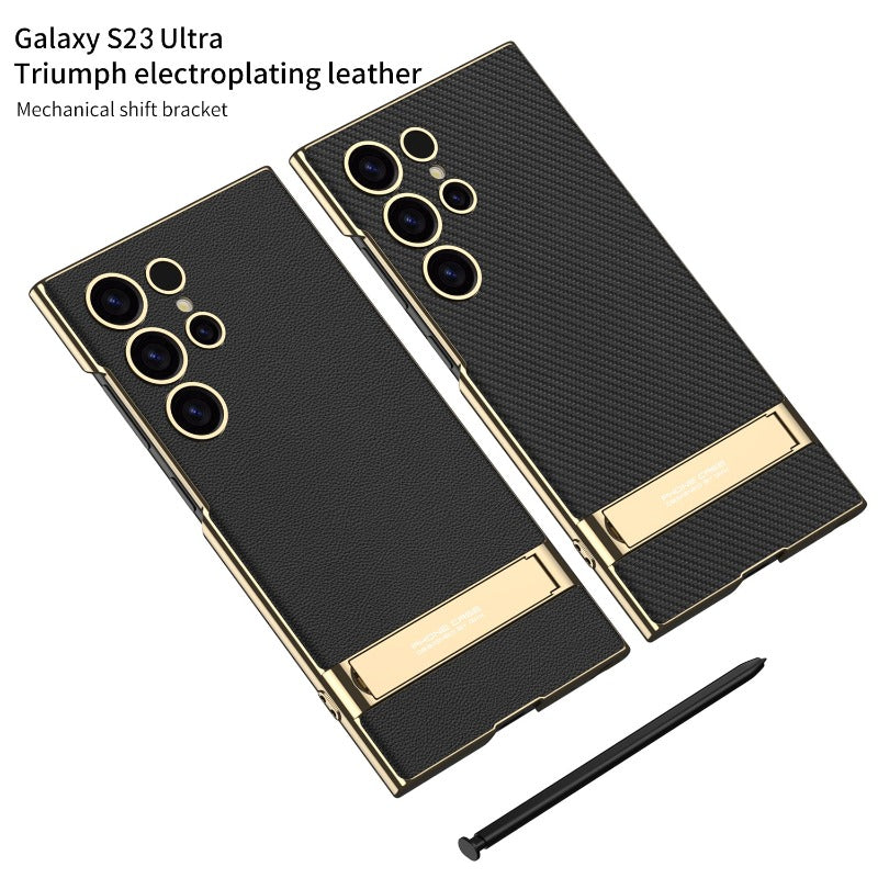 Sandsberg | Electroplated PU Leather Phone Case for Samsung