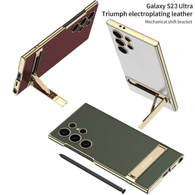 Sandsberg | Electroplated PU Leather Phone Case for Samsung