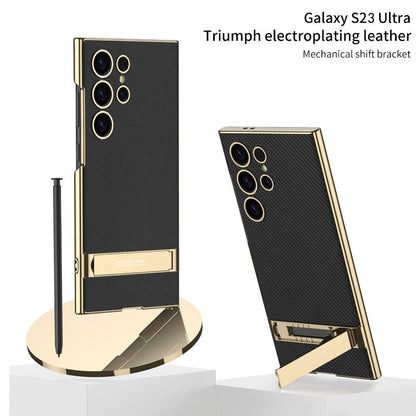 Sandsberg | Electroplated PU Leather Phone Case for Samsung