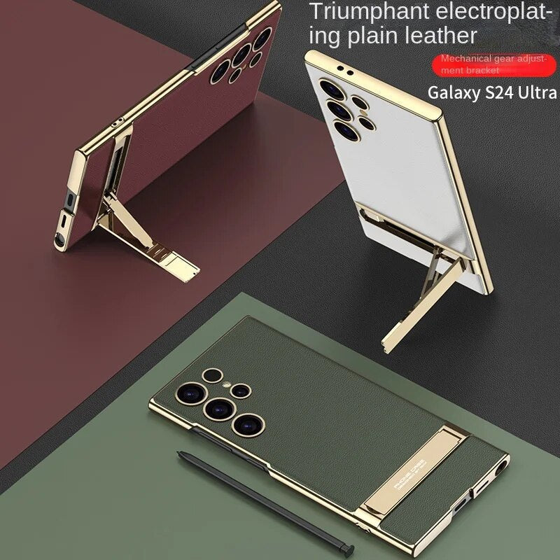 Sandsberg | Electroplated PU Leather Phone Case for Samsung