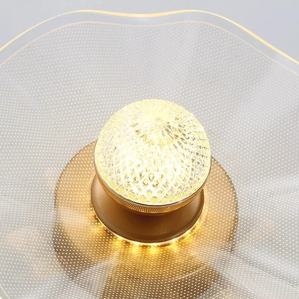 Gold-Finish LED Flush Mount & Wall Light