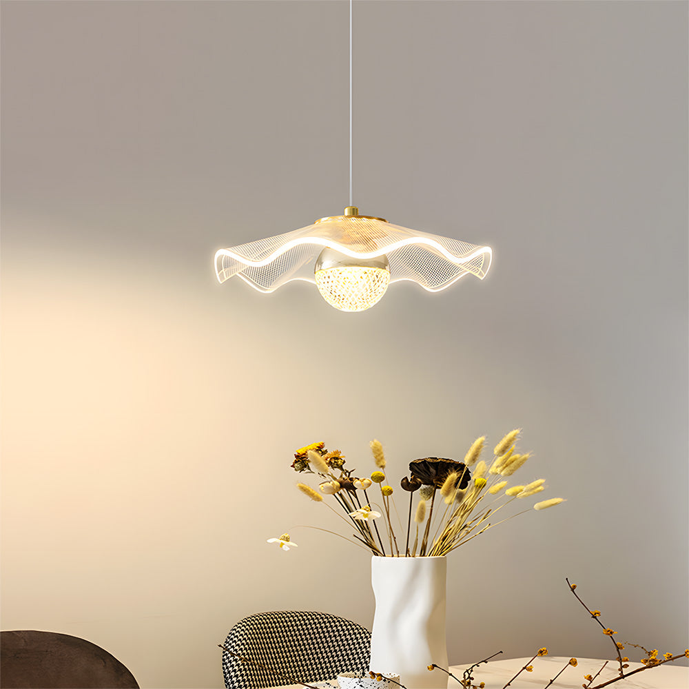 Gold-Finish LED Flush Mount & Wall Light