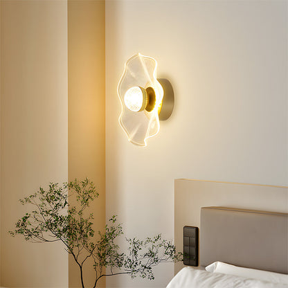 Gold-Finish LED Flush Mount & Wall Light