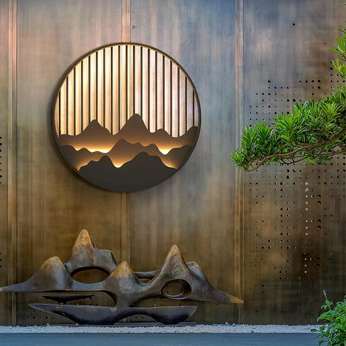 Integrated LED Outdoor Wall Lantern