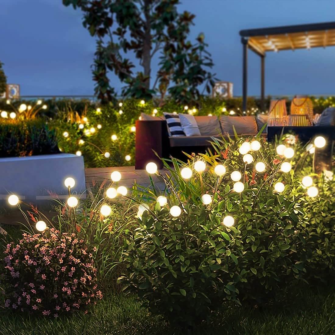 Solar Firefly Garden Lights, 120 Lumens