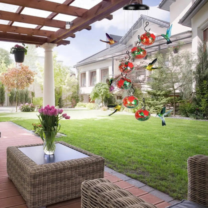 BowLift | Elegant Hummingbird Feeder Station with Wind Chimes – Effortlessly Attracts Birds