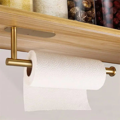 BowLift | Elegant Wall Kitchen Paper Towel Holder – drill-free & space-saving