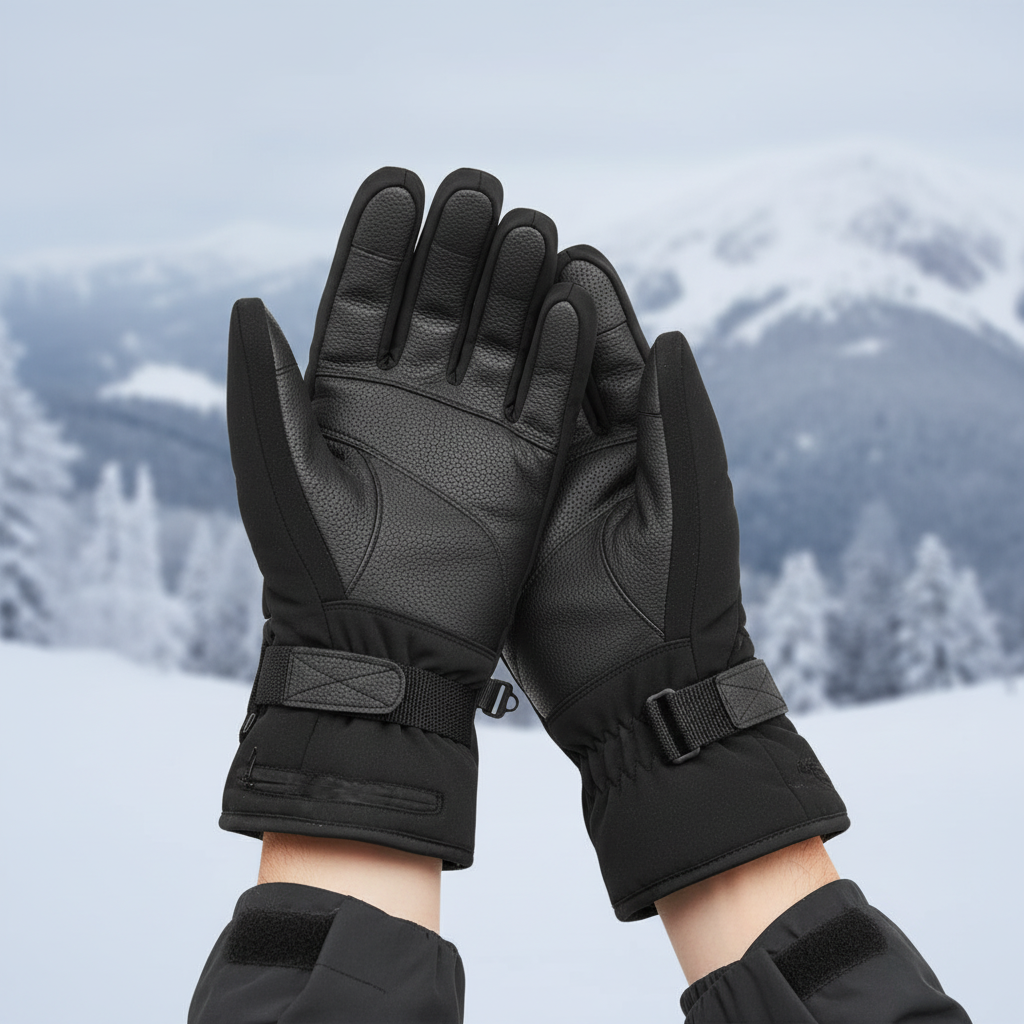 Skanto | ThermoGrip Heated Gloves – Waterproof Unisex Gloves with 3 Heat Levels and Touchscreen Function