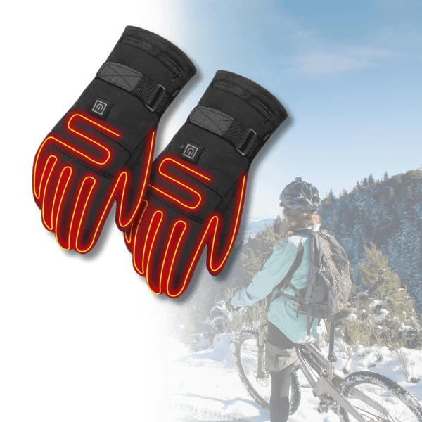 Skanto | ThermoGrip Heated Gloves – Waterproof Unisex Gloves with 3 Heat Levels and Touchscreen Function