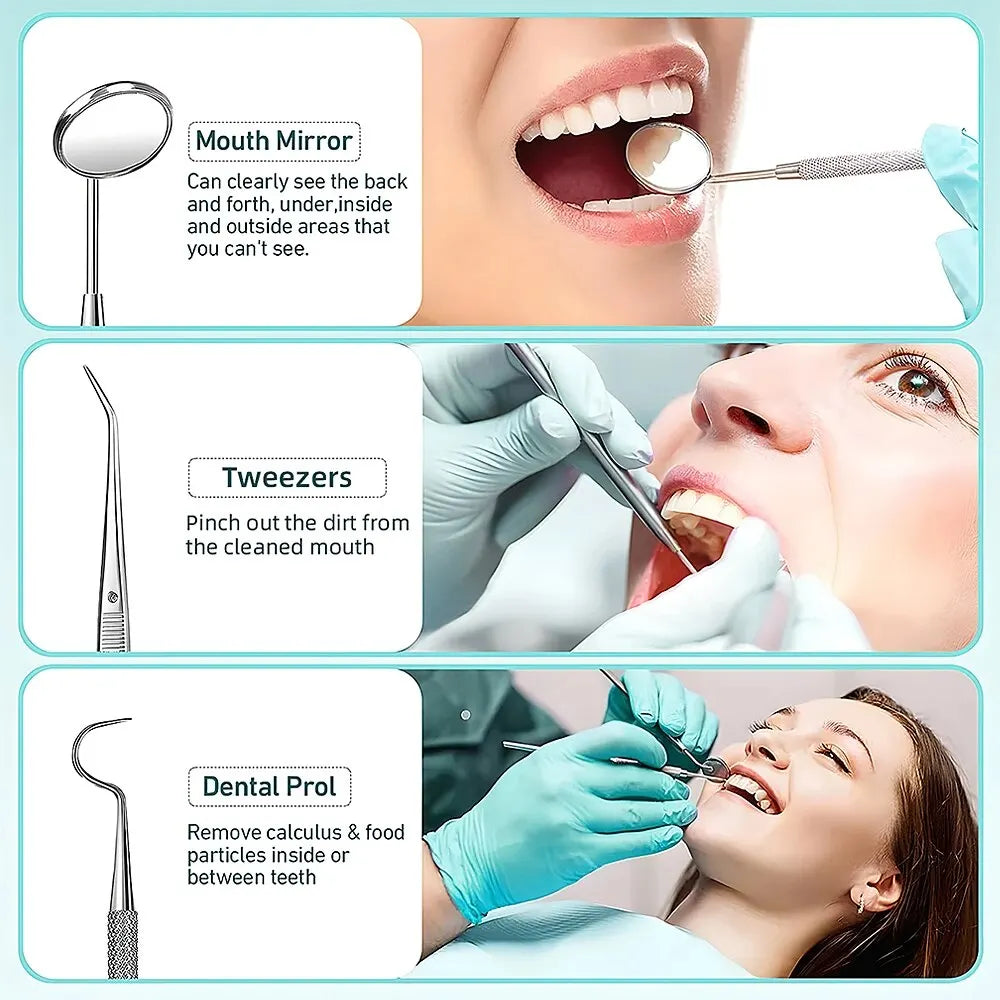 Skanto | Ultrasonic Teeth Cleaner | 38 kHz Ultrasound, LED Light & USB Fast Charging for Home Dental Care