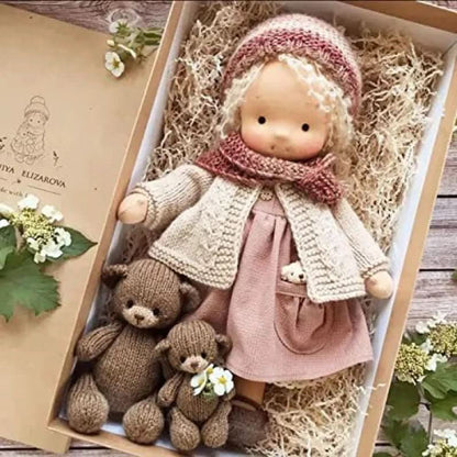 Skanto | Handmade Waldorf Doll | Cotton for Creative Play | Multicolored