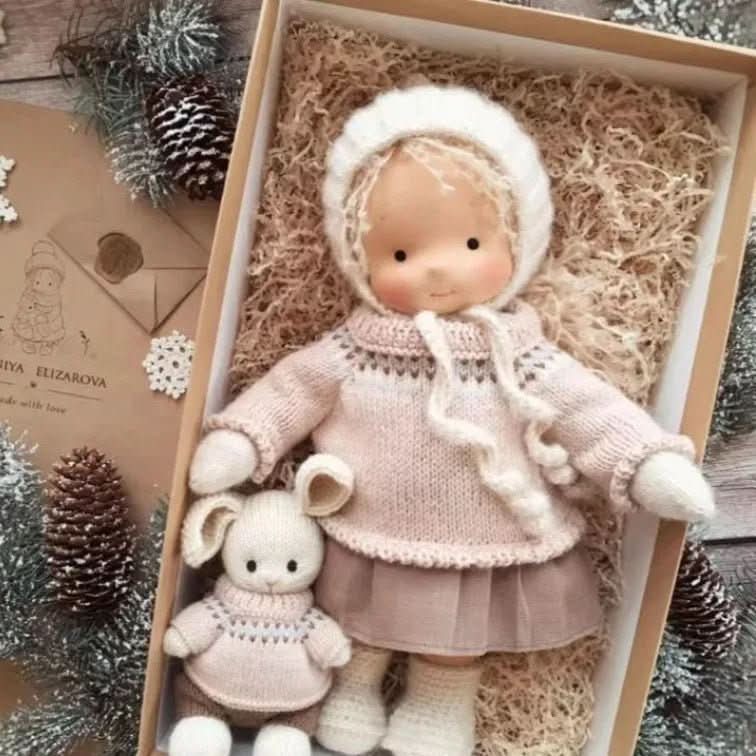 Skanto | Handmade Waldorf Doll | Cotton for Creative Play | Multicolored
