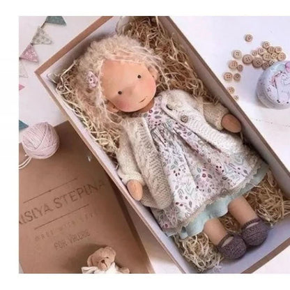 Skanto | Handmade Waldorf Doll | Cotton for Creative Play | Multicolored
