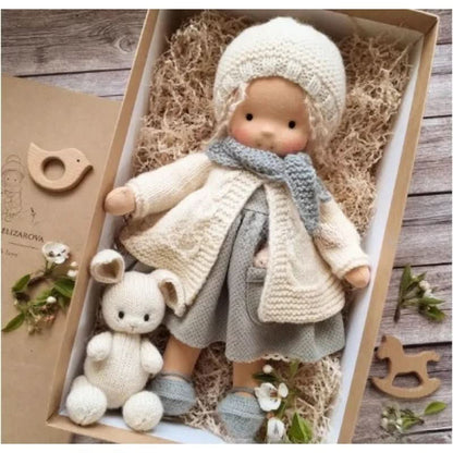 Skanto | Handmade Waldorf Doll | Cotton for Creative Play | Multicolored