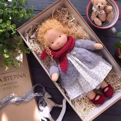Skanto | Handmade Waldorf Doll | Cotton for Creative Play | Multicolored