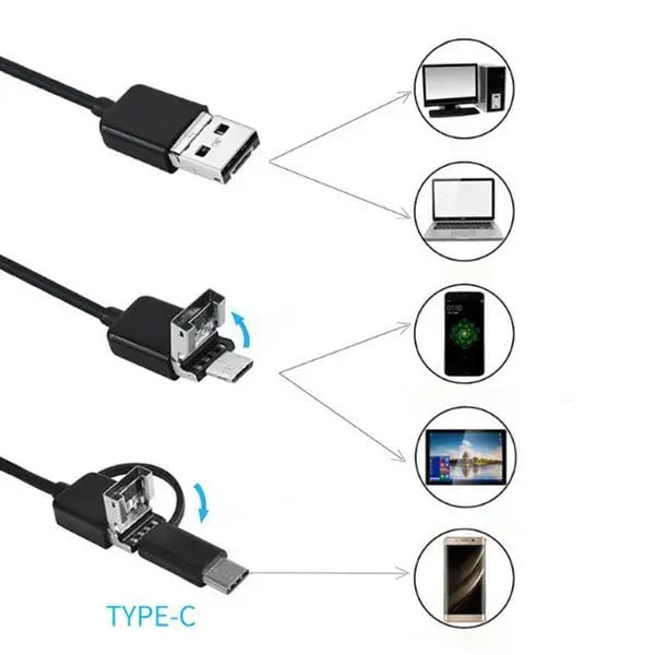 BowLift | Endoscope Camera Waterproof — HD Inspection Camera with 5m Cable