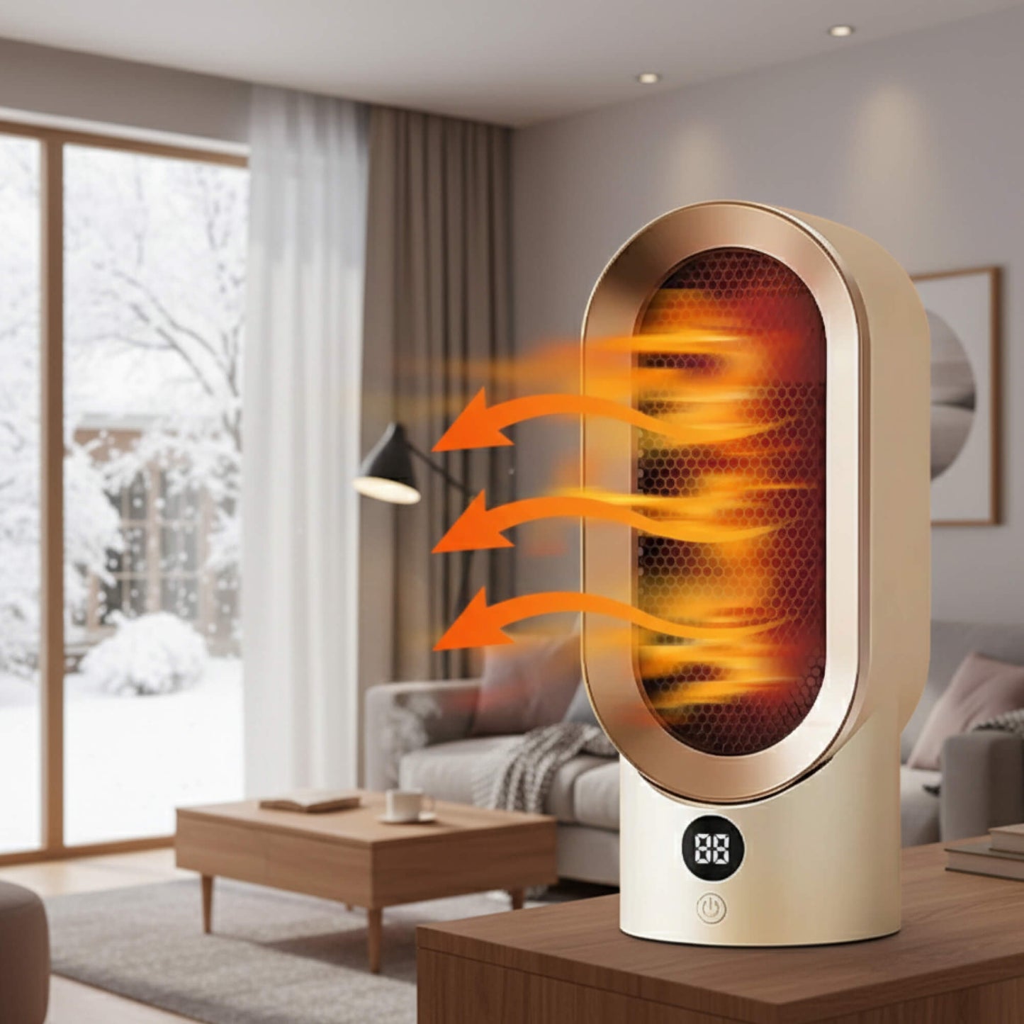 Sandsberg | Portable Fan Heater | Energy-efficient and Quiet