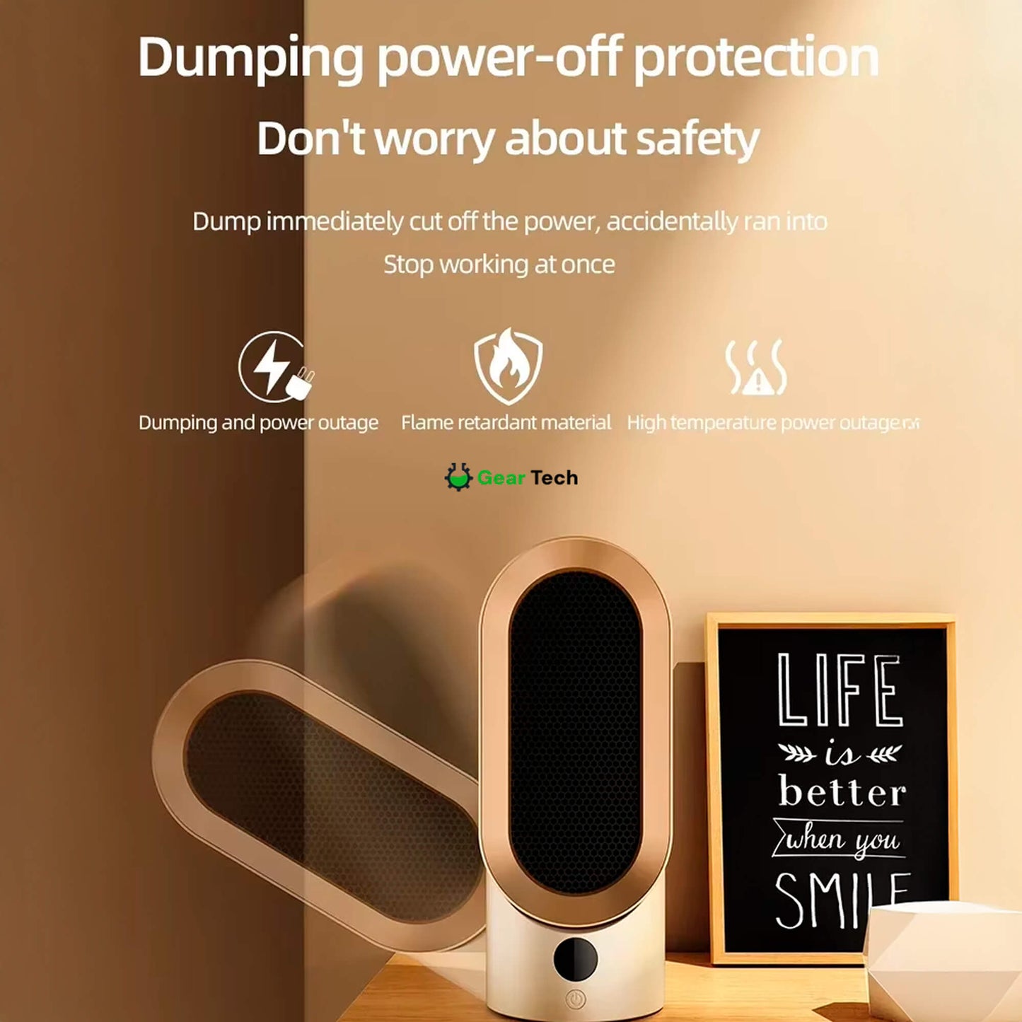 Sandsberg | Portable Fan Heater | Energy-efficient and Quiet