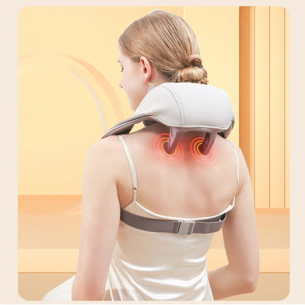 Skanto | NeckEase Smart Neck and Shoulder Massager – Wireless Massager with Heat Therapy