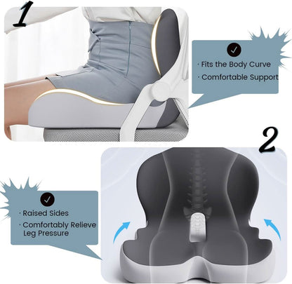 Skanto | Ergonomic Memory Foam Seat Cushion