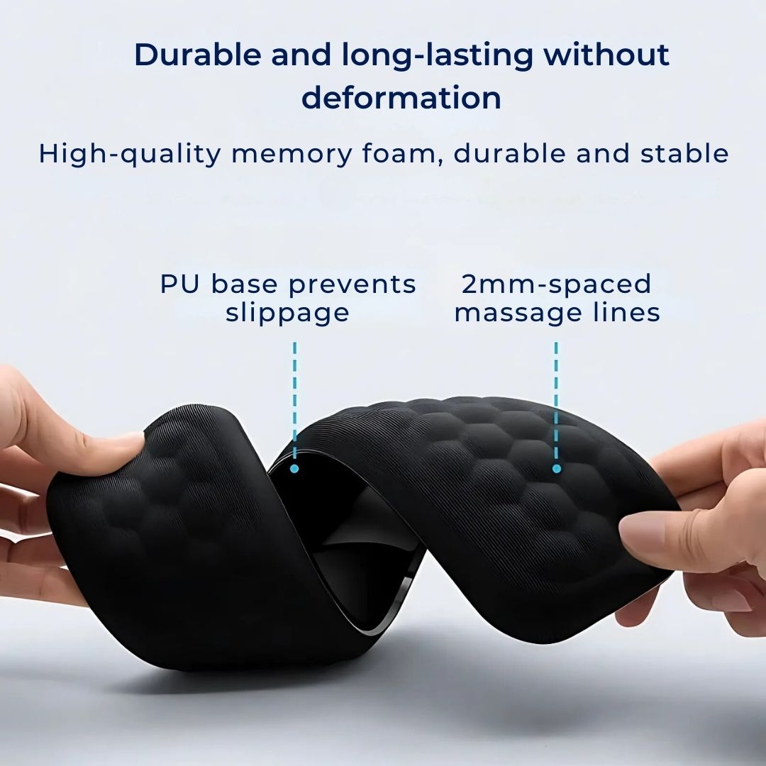 ErgoSupport Wrist Protection Rest Pad | for Mouse and Keyboard - Elevates Wrist - Reduces Strain Pain Bowlift