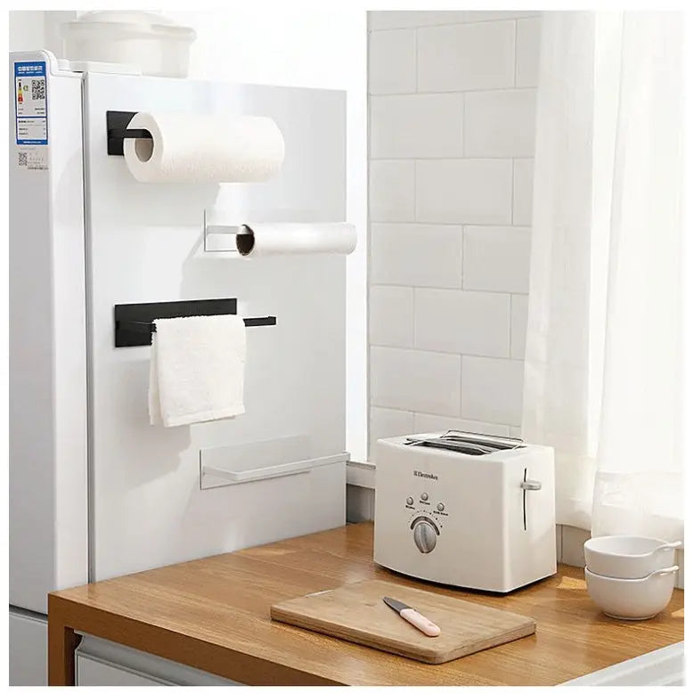 Extra strong magnetic magnetic kitchen roll holder – Space-saving