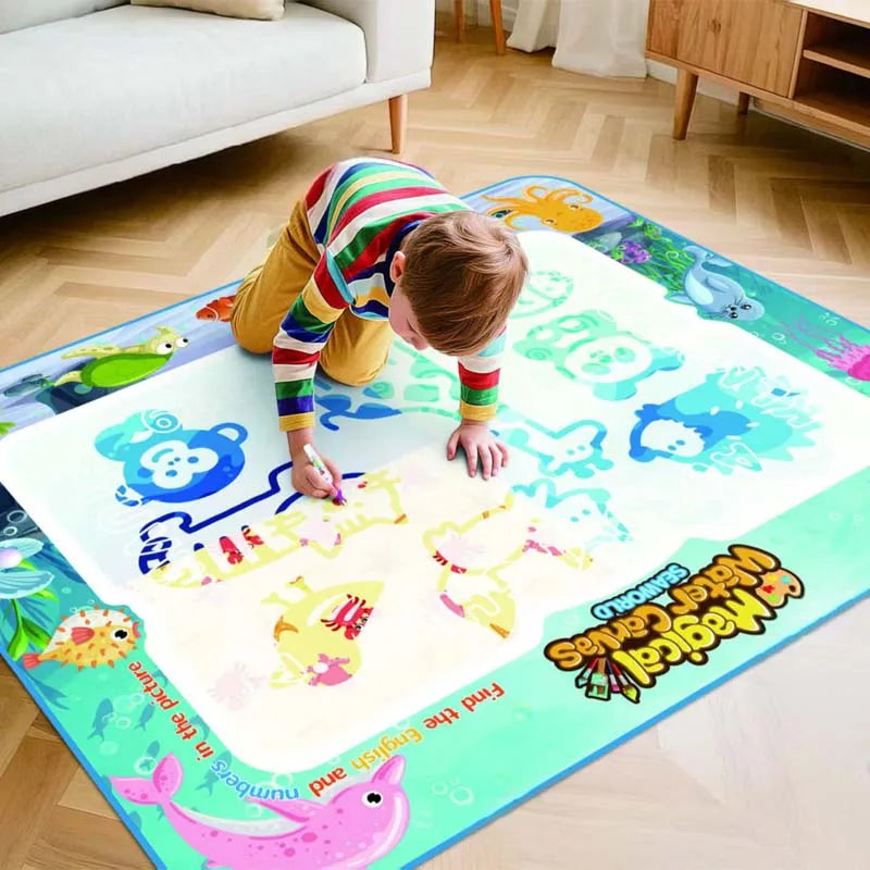 Kalsten | Extra Large Water Doodle Mat – Mess-Free Kids Aqua Drawing Toy