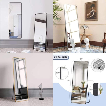 Skanto | Unbreakable Full Body Mirror with Metal Frame