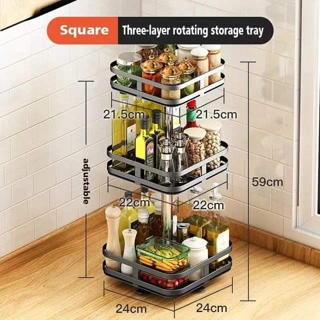 Skanto | 3-Tier Rotating Spice Rack