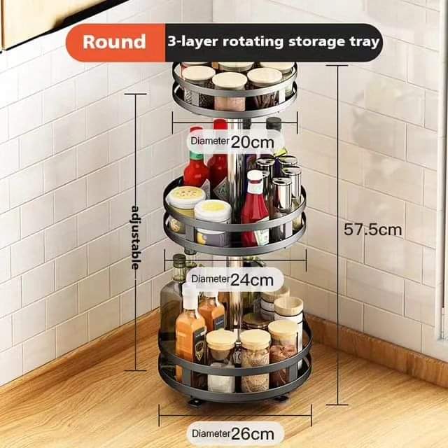 Skanto | 3-Tier Rotating Spice Rack
