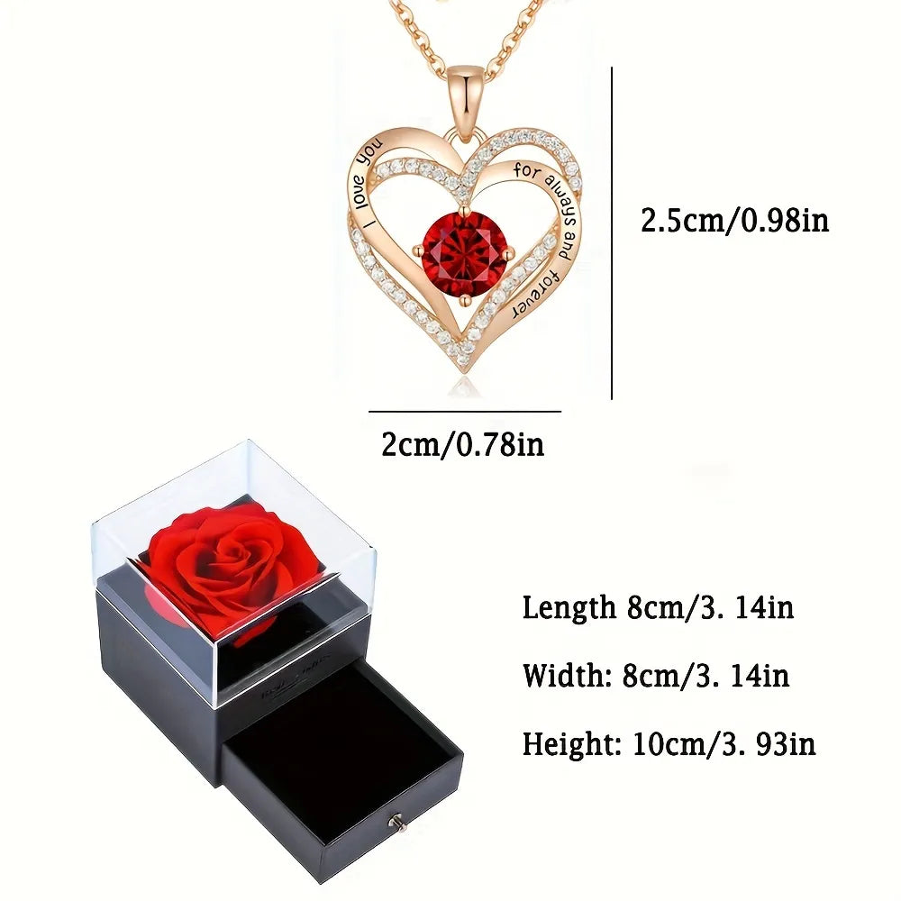 Skanto | Necklace with Rose Gift Box