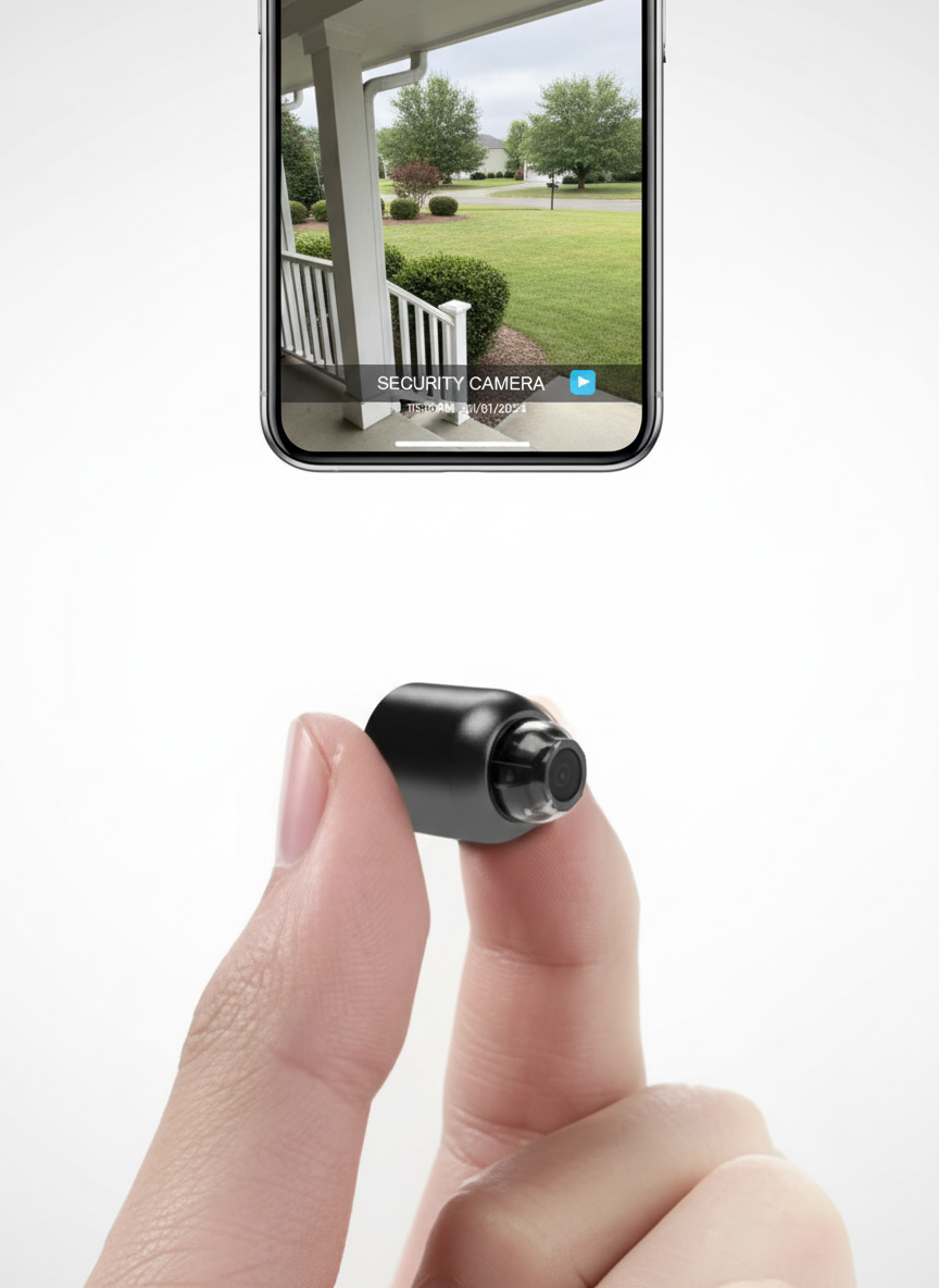 BowLift | Compact WiFi Surveillance Camera | Wireless | Night Vision | Motion Detection