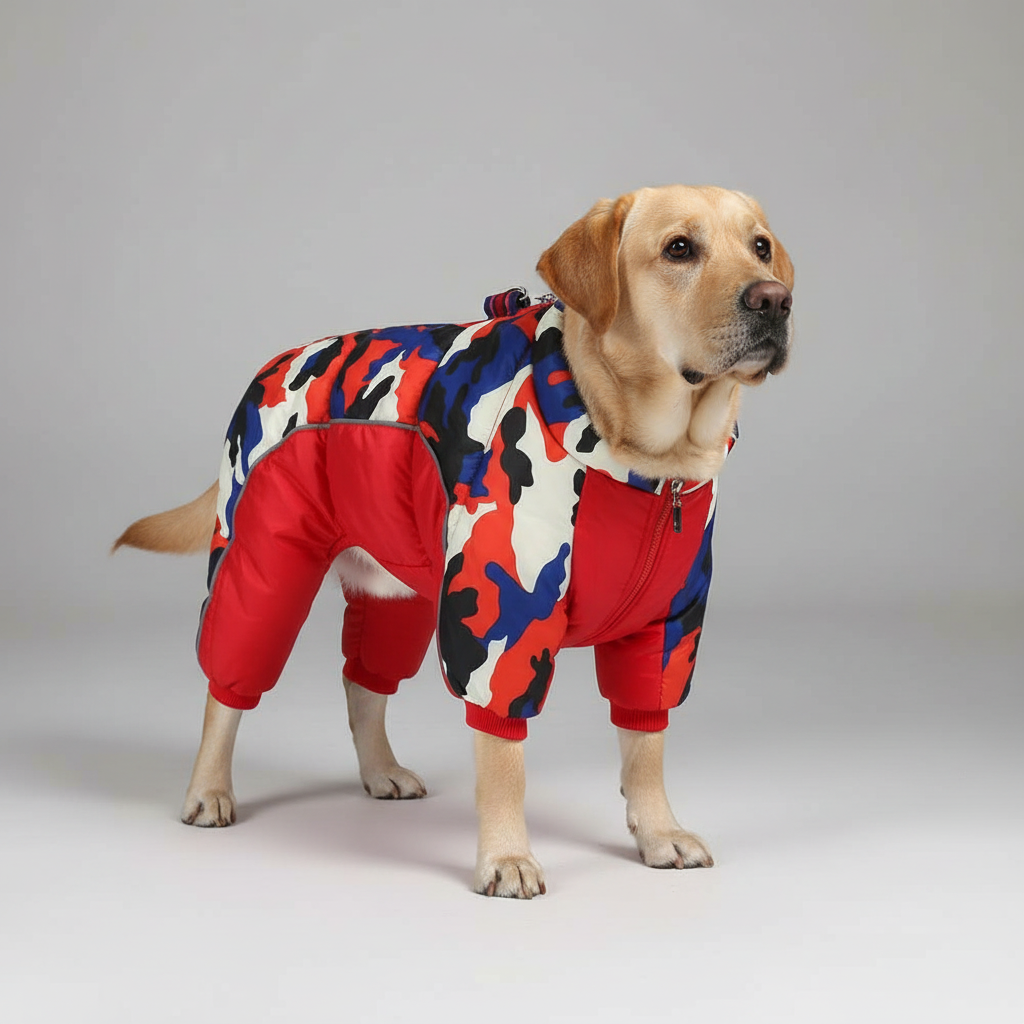 BowLift | Warm & waterproof winter jacket for dogs with reflective stripes